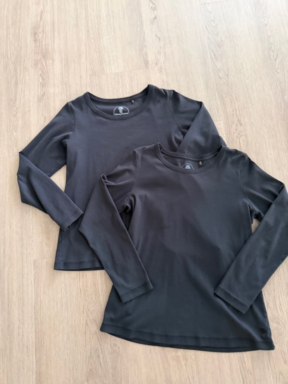 Tommy Bahama Black Long-Sleeve Basic Tees Set of 2  size XL